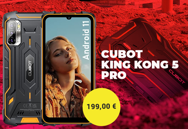 Cubot King Kong 5 Pro, 4/64GB Čiernooranžový SK